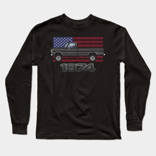 74 Black 2 Long Sleeve T-Shirt